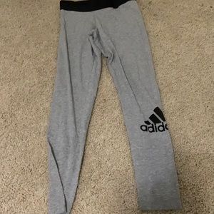 Grey adidas leggings